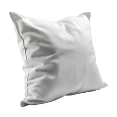White Pillow on Black Background.