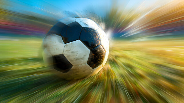 Tracking the speed of a moving soccer ball during a match