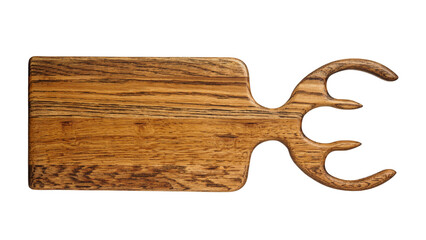 Serving board in an original wooden form, an ideal solution for stylishly serving snacks and dishes on the table