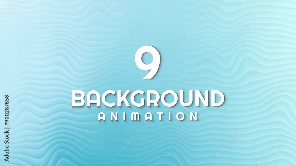 Aufkleber nine colorful gradient animation with wavy patterns; ideal for vibrant backgrounds, modern designs, 