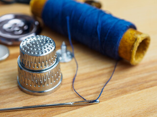 This clothing repair kit, complete with needles, thread and accessories, is ideal for quickly...