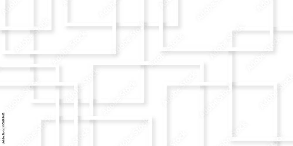 Fototapete Abstract background with lines. Abstract luxury white geometric random lines with pattern. Modern white transparent material in triangle and squares shapes with line technology line vector background.