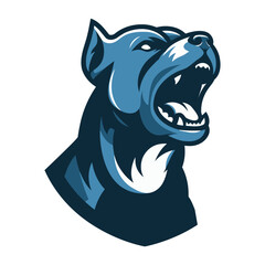 Pit bull dog  vector illustration on white background.
