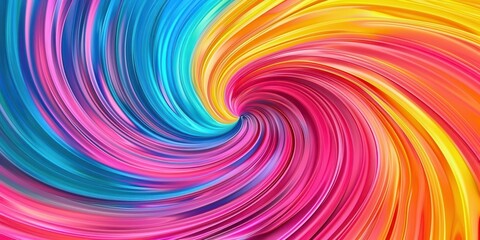 Abstract swirl of vibrant colors blending together, creating a dynamic and energetic visual effect suitable for various designs.