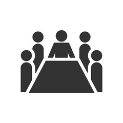 Meeting room icon. Conference symbol modern, simple, vector, icon for website design, mobile app, ui. Vector Illustration