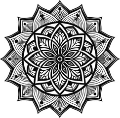 Mandala Designs, Mandala Coloring Pages with Floral Themes for KDP Interiors design