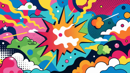 pop art background on the wall abstract vector colorfull pattern wallpaper art Abstract Hand Drawing Spray Paint Camouflage Brush