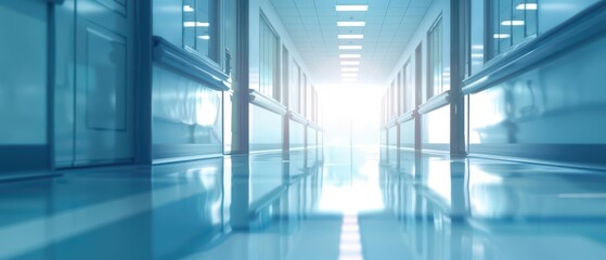 Healthcare delivery concept in an ultramodern setting