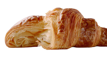 Flaky Golden Croissants Freshly Baked in a Cozy Bakery During a Sunny Morning