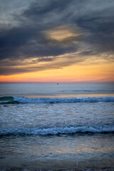 sunrise over the ocean of vietnam