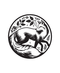 fox vector art,graphics foxs icons set,vintage illustration fox clipart,vector foxs flat style artwork design