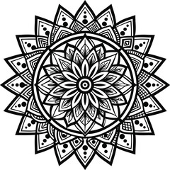 Floral Mandala Designs, Mandala Coloring Pages with Floral Themes for KDP Interiors