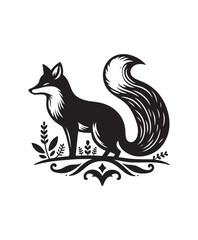 fox vector art,graphics foxs icons set,vintage illustration fox clipart,vector foxs flat style artwork design