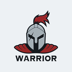 Warrior mascot logo. vector design