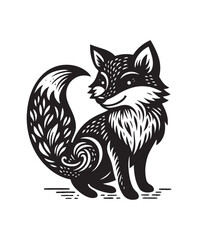 fox vector art,graphics foxs icons set,vintage illustration fox clipart,vector foxs flat style artwork design