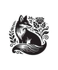 fox vector art,graphics foxs icons set,vintage illustration fox clipart,vector foxs flat style artwork design