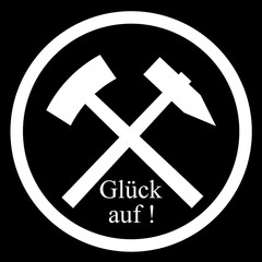 Fototapeta premium Bergbau Logo