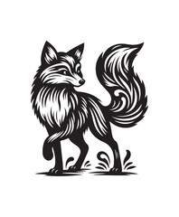 fox vector art,graphics foxs icons set,vintage illustration fox clipart,vector foxs flat style artwork design