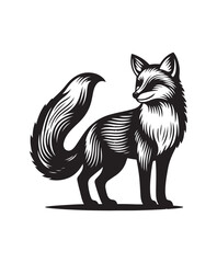 fox vector art,graphics foxs icons set,vintage illustration fox clipart,vector foxs flat style artwork design