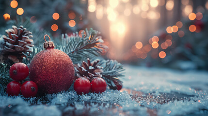 Beautiful Christmas composition, Christmas holiday Concept