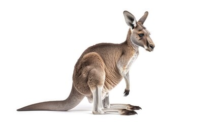 Fototapeta premium a kangaroo isolated on white background