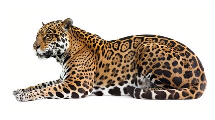 Fototapeta premium a jaguar isolated on white background