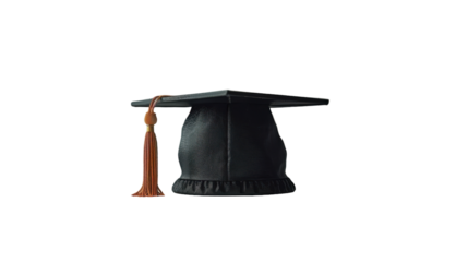 Celebrating Academic Achievement With A Traditional Graduation Cap During Spring Ceremony