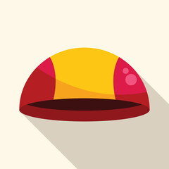 Swimming cap isolated on white background representing swimming pool and summer holidays