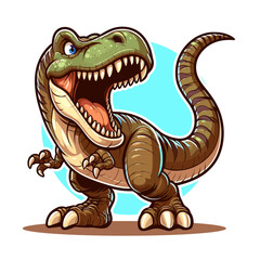 Fototapeta premium Tyranosaurus rex t-rex vector illustration tshirt design