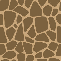 Vector llustration of giraffe skind as seamless pattern