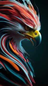 abstract background with an eagle