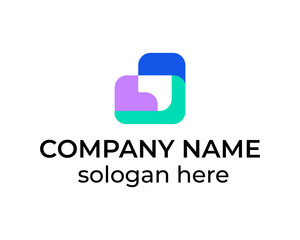 Fototapeta premium Creative L,B icon logo design template vector