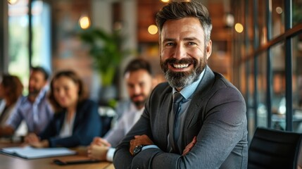 Senior CEO Inspiring Growth and Development in Professional Environment