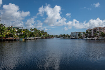 Fototapeta premium Fort Lauderdale, a residential city close to the beach