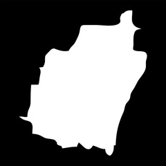 Manipur state map, administrative division of India. Vector illustration.