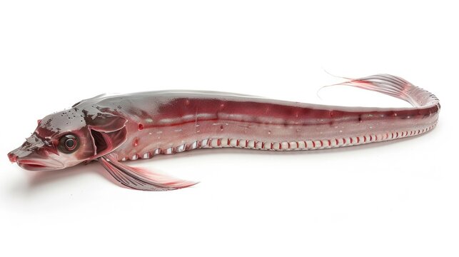 a oarfish isolated on white background