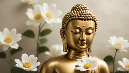 Brass Buddha statue