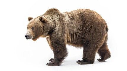 Obraz premium big bear isolated on white background