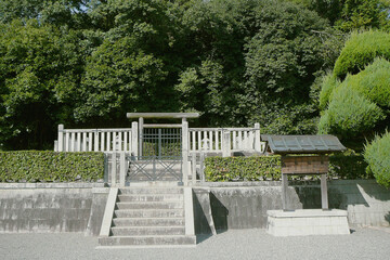 天武・持統天皇陵【檜隈大内陵】日本奈良県明日香村