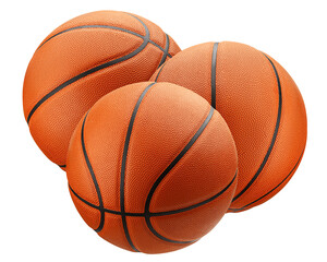 Basketball Ball isolated on white background, full depth of field