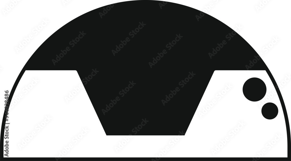 Poster speedometer showing increasing speed limit icon in simple style isolated on white background