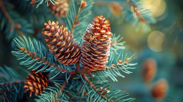 Pine (Pinus): With long needles and woody cones, pines are evergreen conifers adapted to various climates. They have significant economic value, providing timber and resin.
