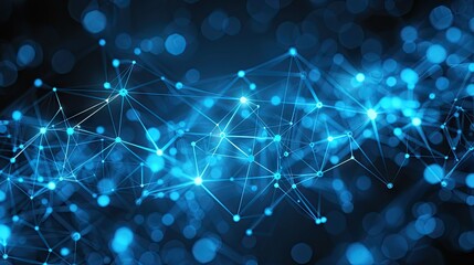 blue geometric shape abstract technology background