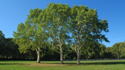 Plane (Platanus): Plane trees, resembling sycamores, are distinguished by mottled bark and lobed leaves. These trees thrive in urban settings, offering both beauty and resilience.

