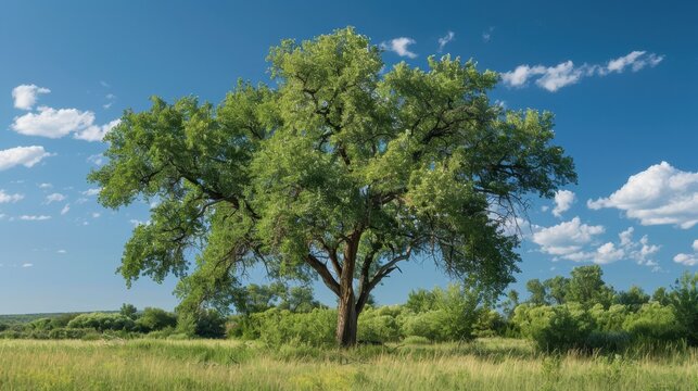 Cottonwood (Populus deltoides): Known for their rapid growth and triangular leaves, cottonwoods produce cottony seeds and thrive in wet, riparian environments.
