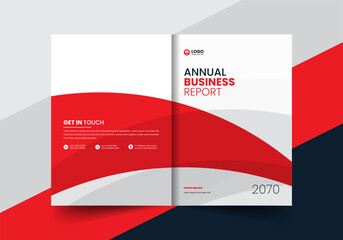 corporate company profile brochure annual report booklet proposal cover page layout concept design
