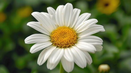 Obraz premium Daisy: Cheerful and uncomplicated, daisies embody innocence and purity, frequently reminding us of joyful childhood moments and simple pleasures. 