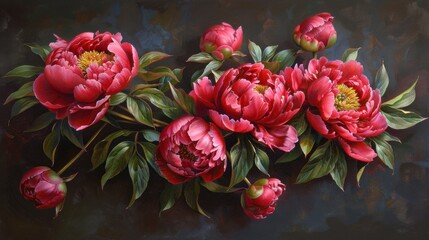 Peony: Known for their lush, full blooms, peonies symbolize prosperity, good fortune, and a joyful marriage, adding a touch of elegance and positive energy to any occasion.
