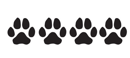 Paw icon Cat And Dog Paw vector isolated on white background. Paw Print icon.