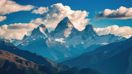 Obraz premium beautiful mountain views, conveying the majesty and serenity of nature